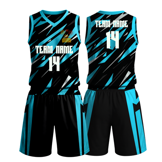 Basketball Teal Trim Design