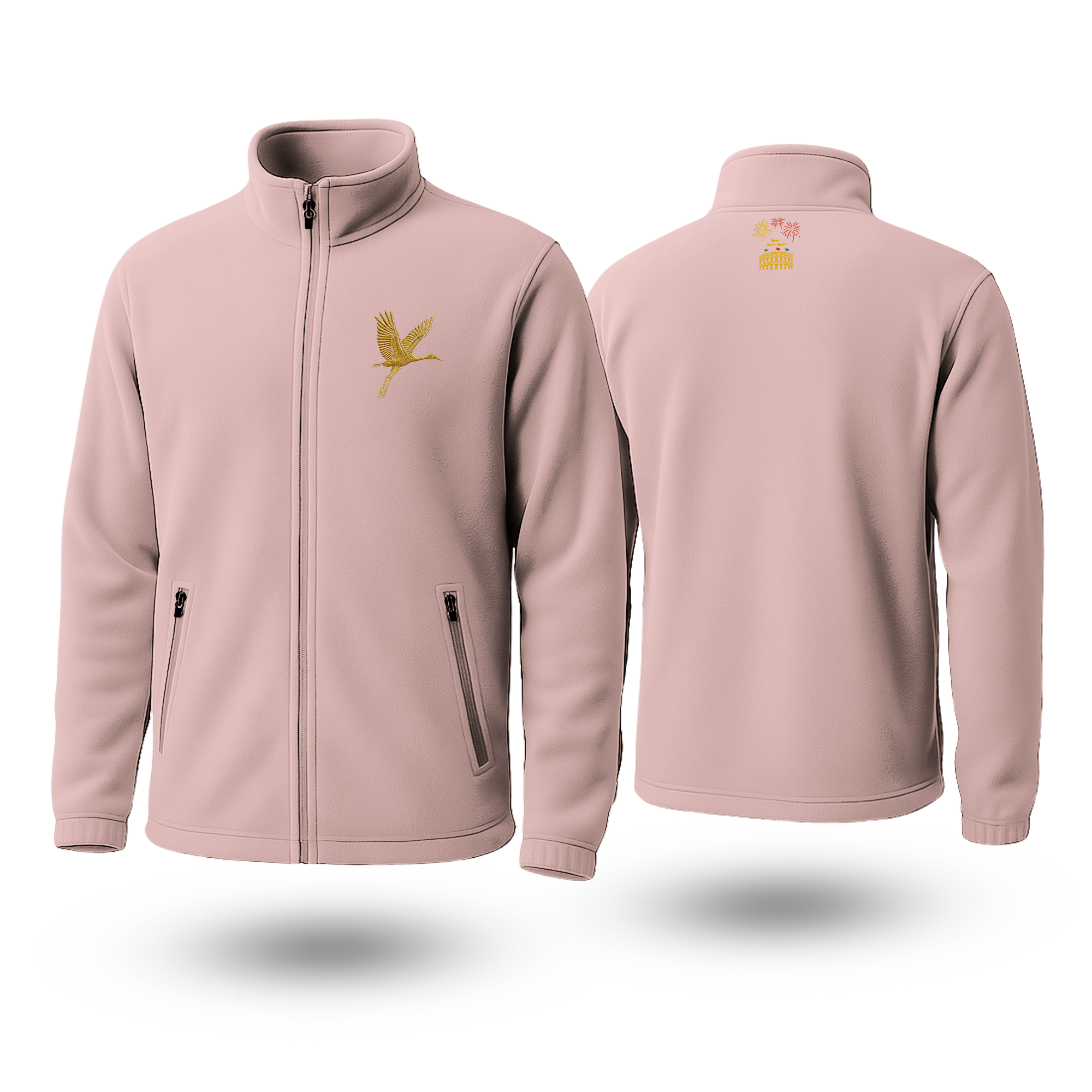 Crane Black Fleece Zipper