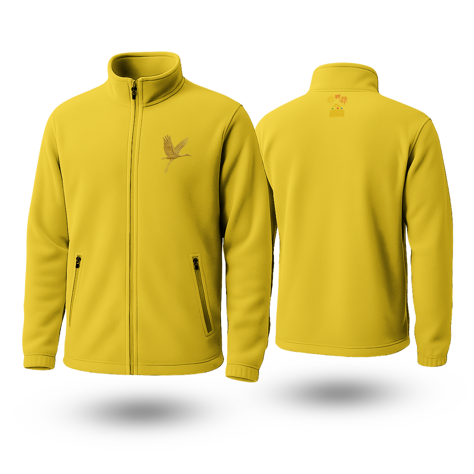 Crane Black Fleece Zipper