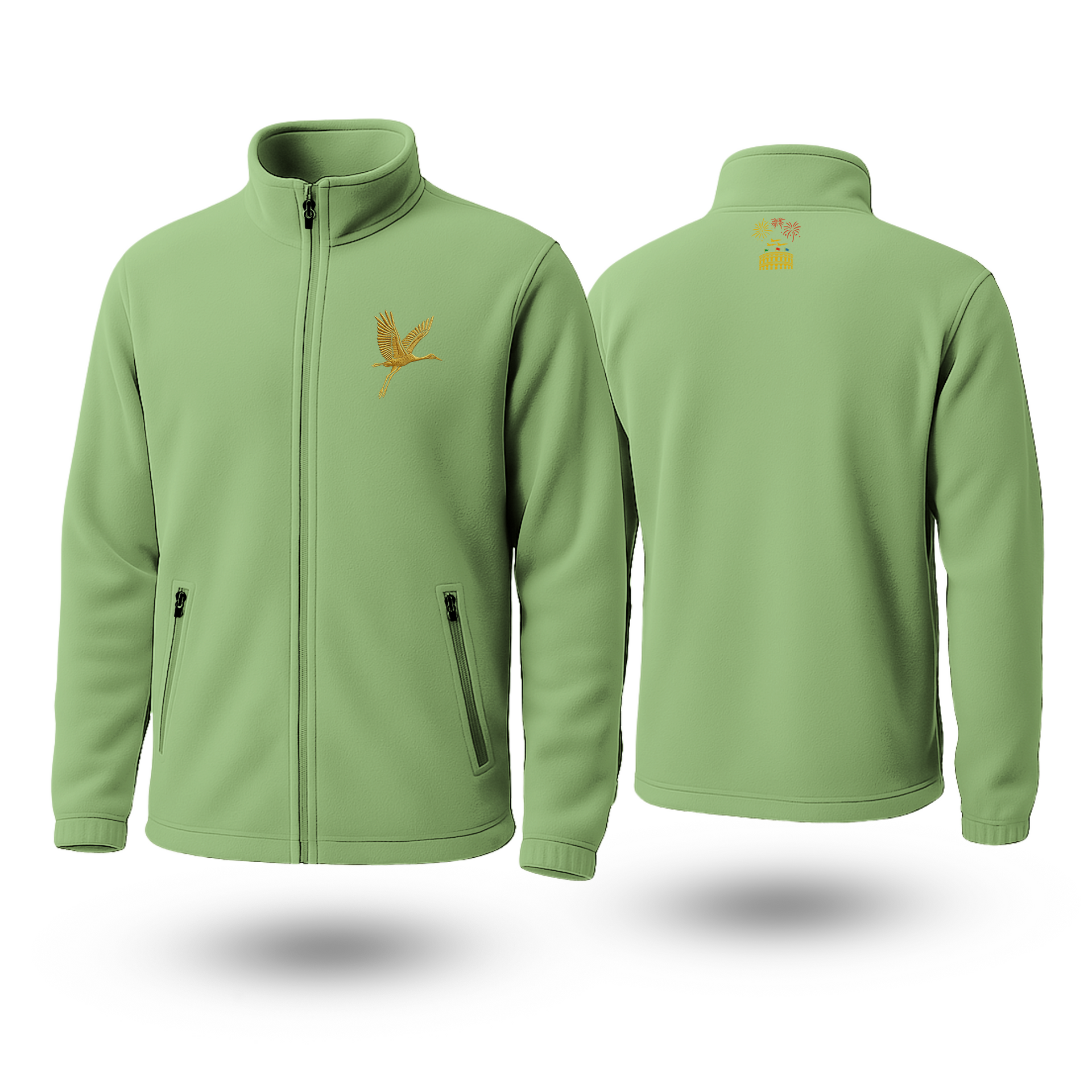 Crane Black Fleece Zipper