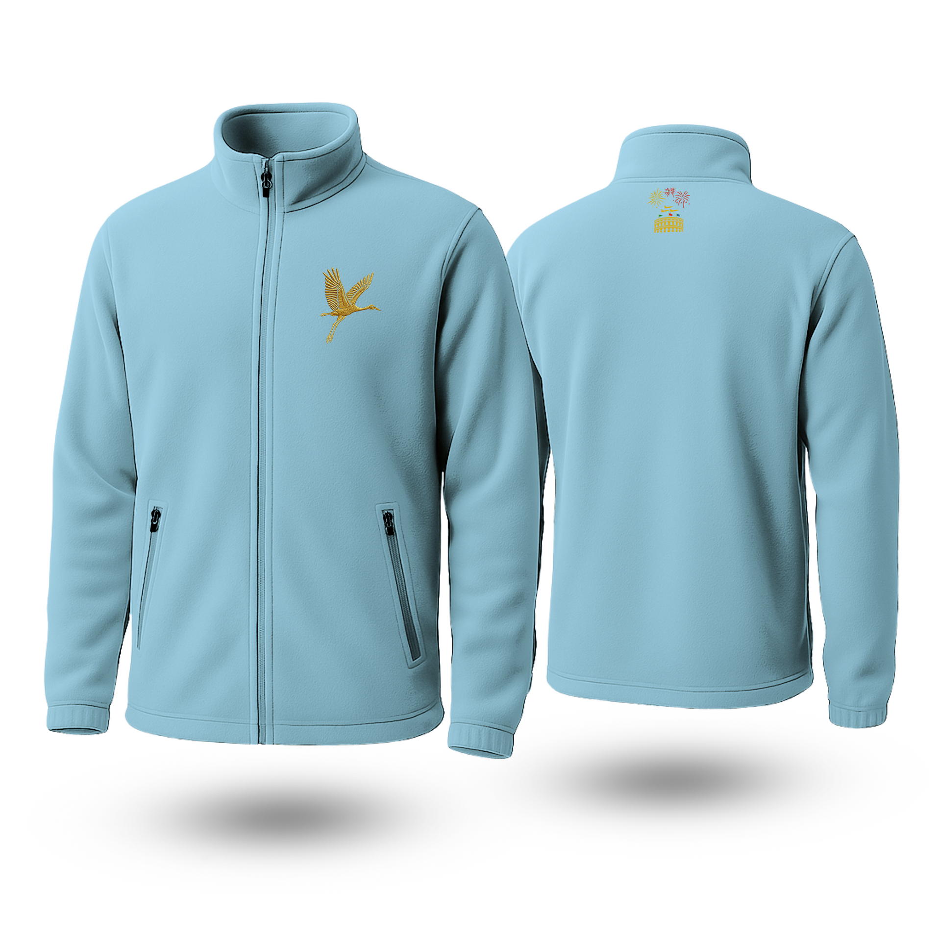 Crane Black Fleece Zipper