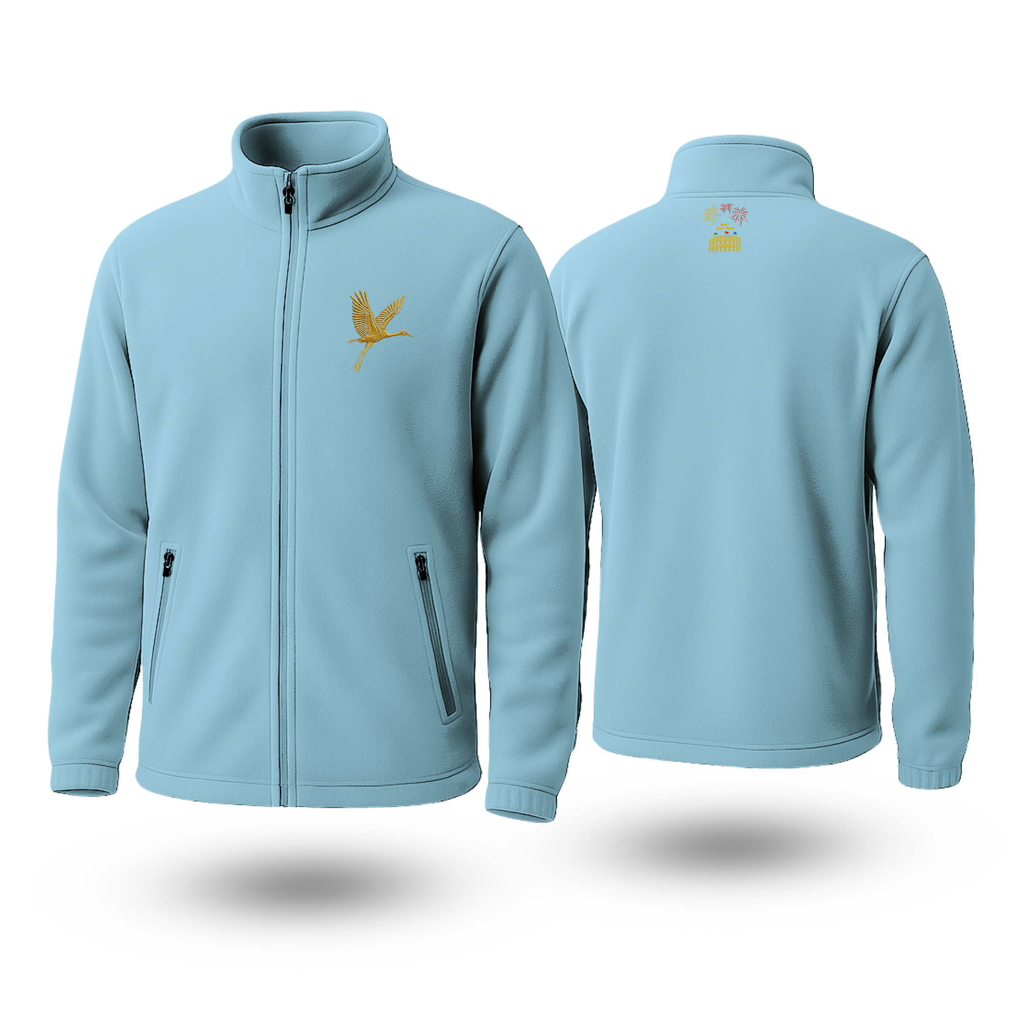 Crane Black Fleece Zipper