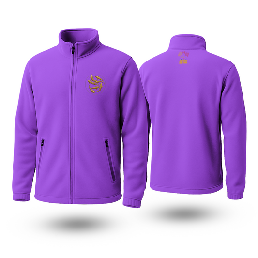 Fishes Black Fleece Zipper