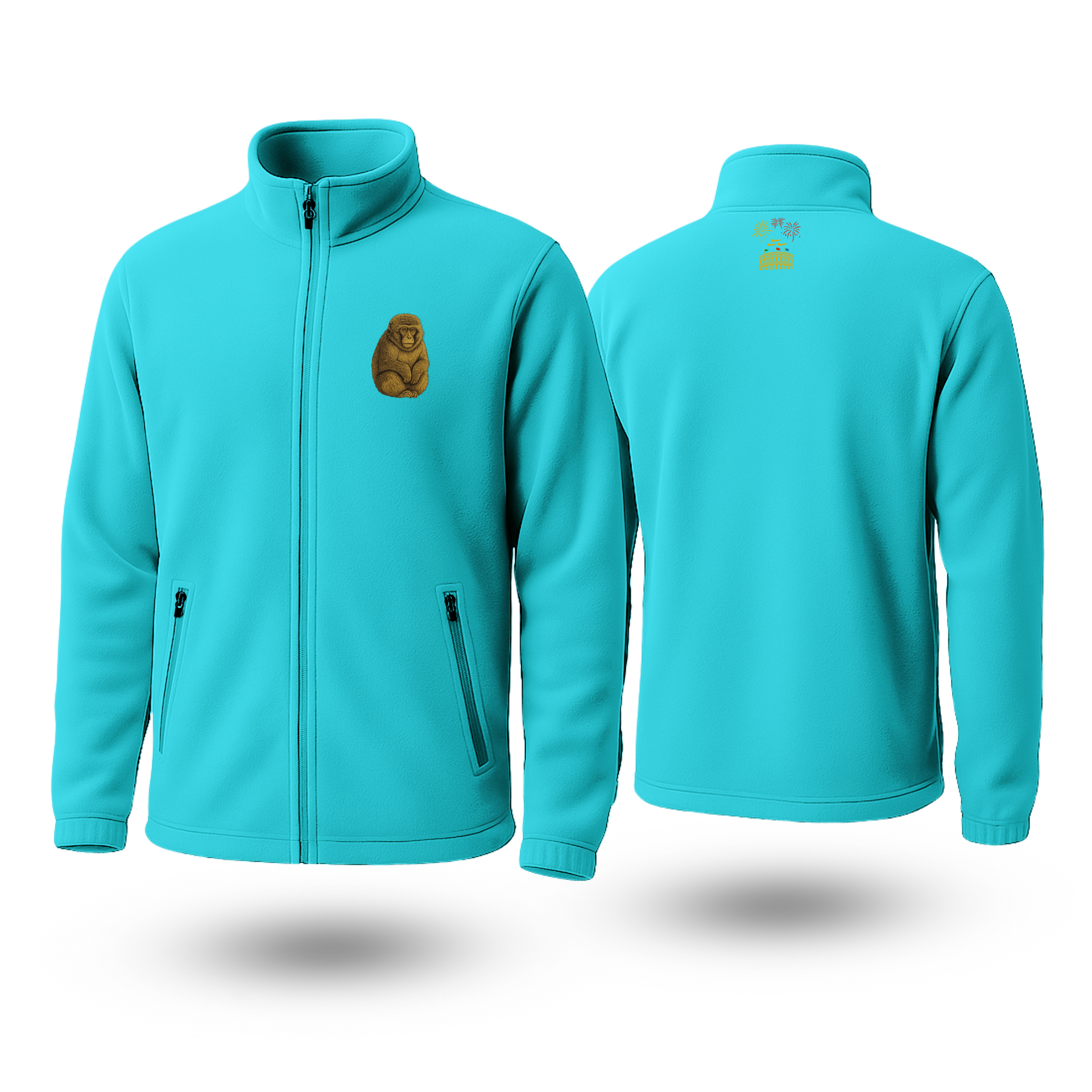 Monkey Black Fleece Zipper