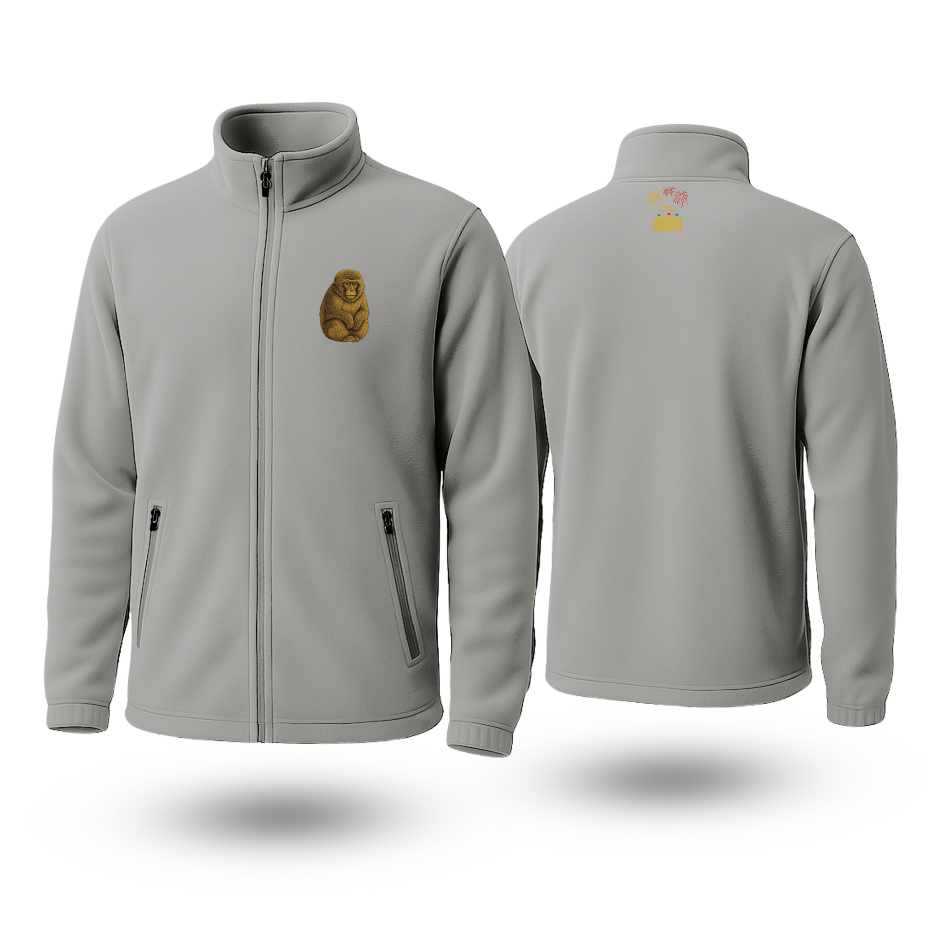 Monkey Black Fleece Zipper