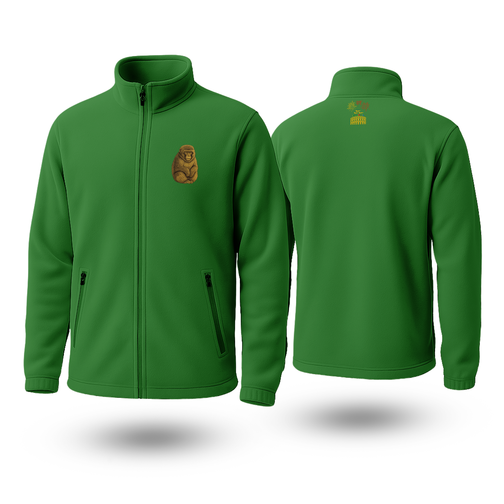 Monkey Black Fleece Zipper