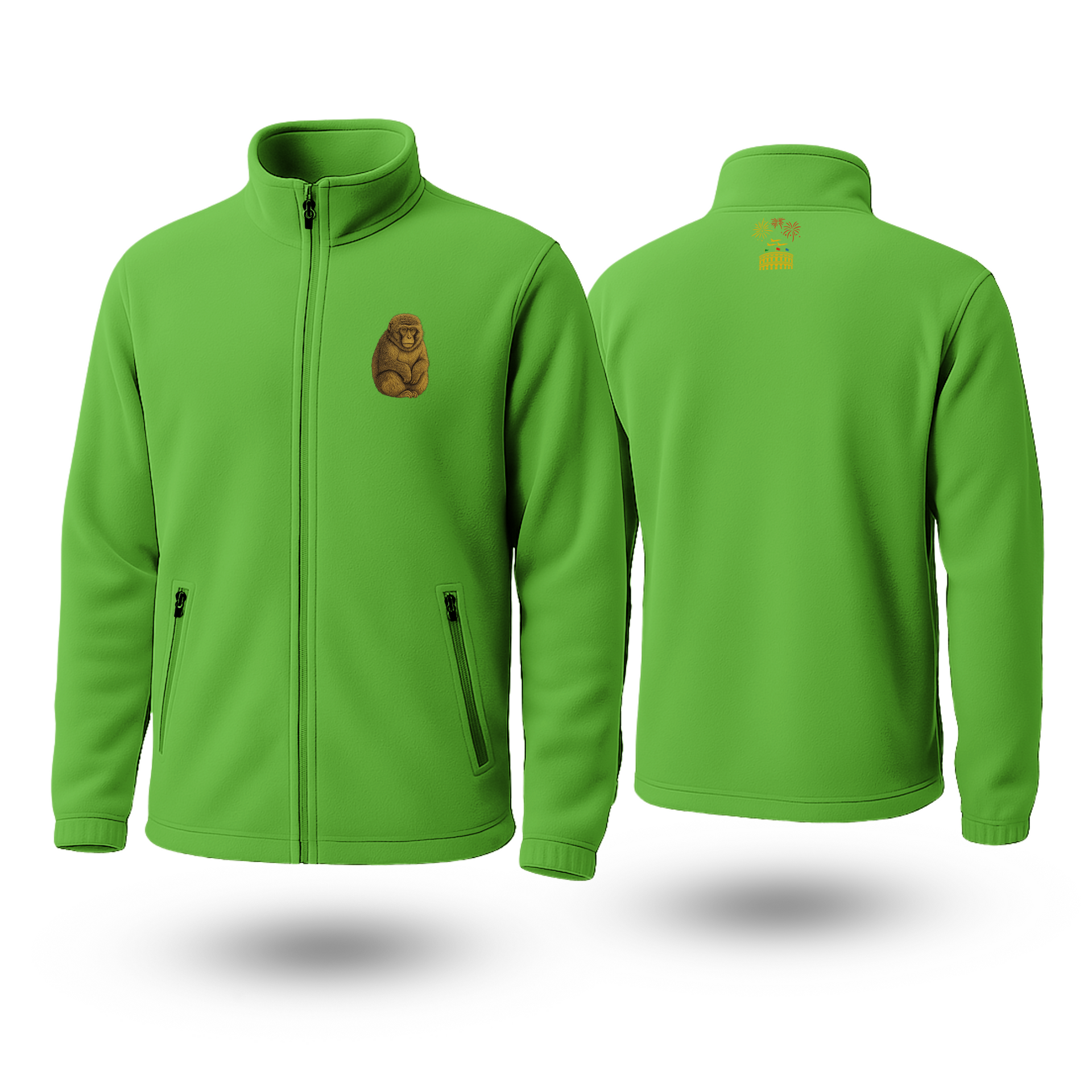 Monkey Black Fleece Zipper