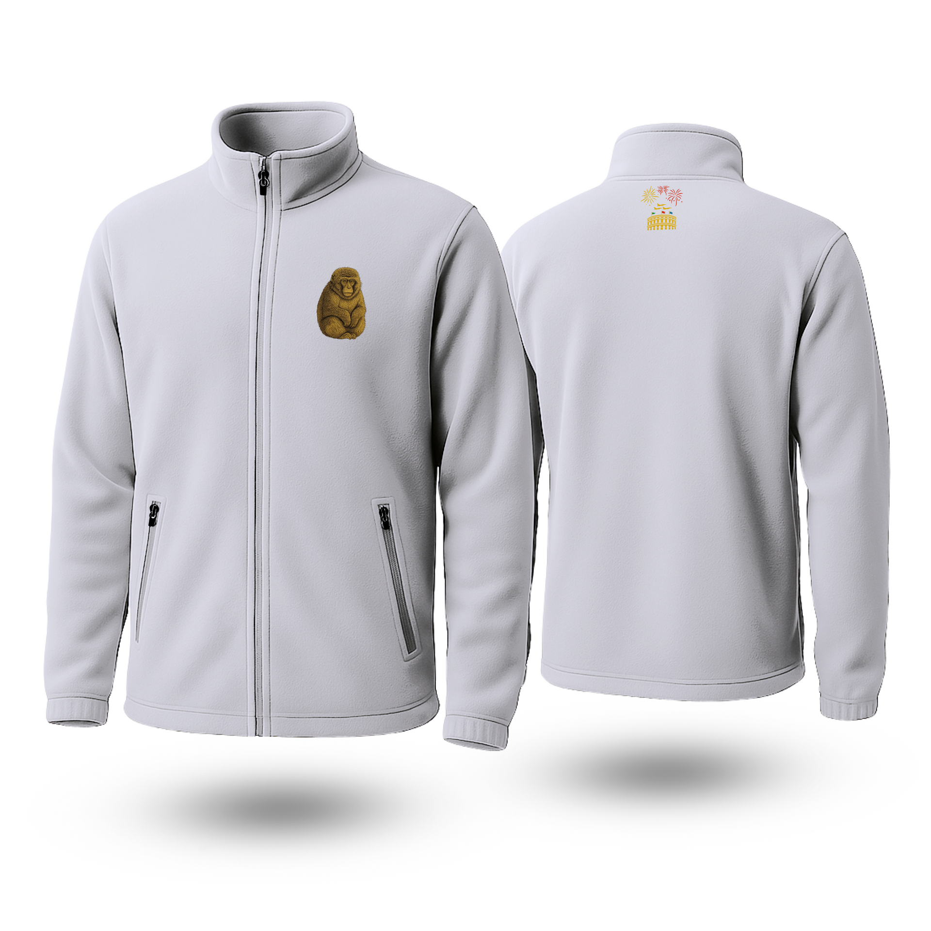 Monkey Black Fleece Zipper