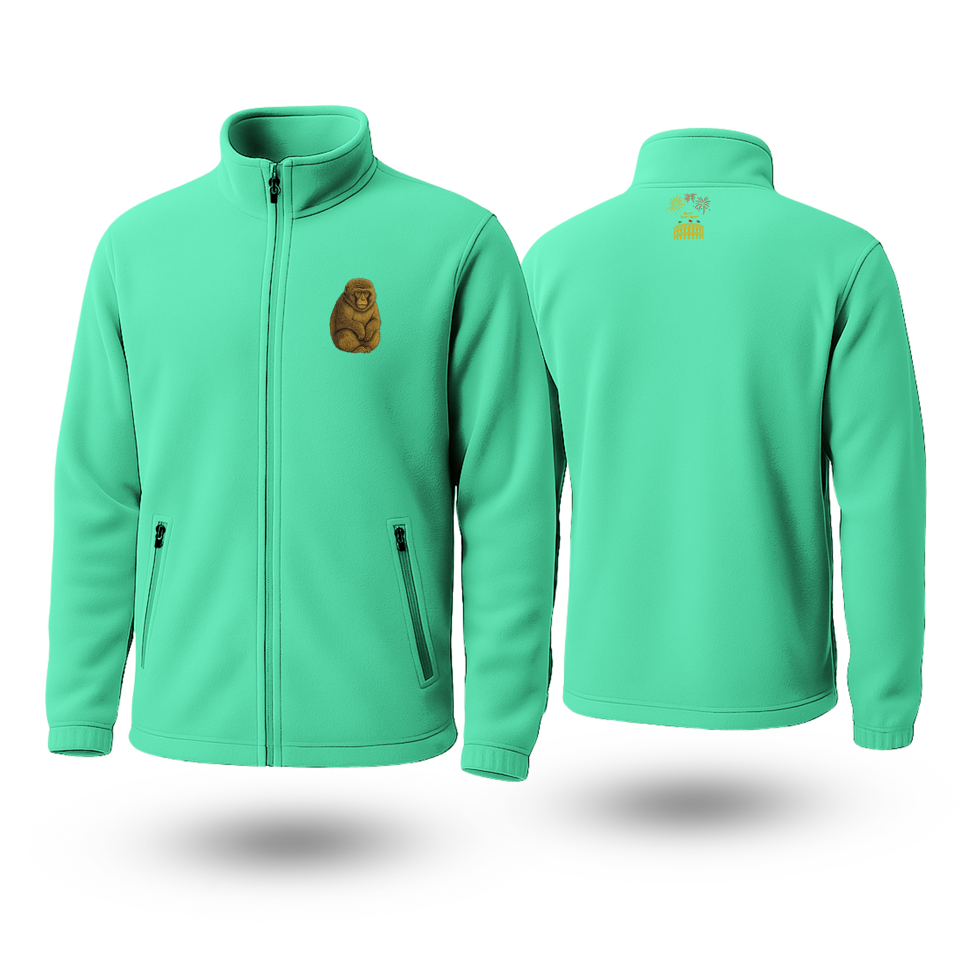 Monkey Black Fleece Zipper