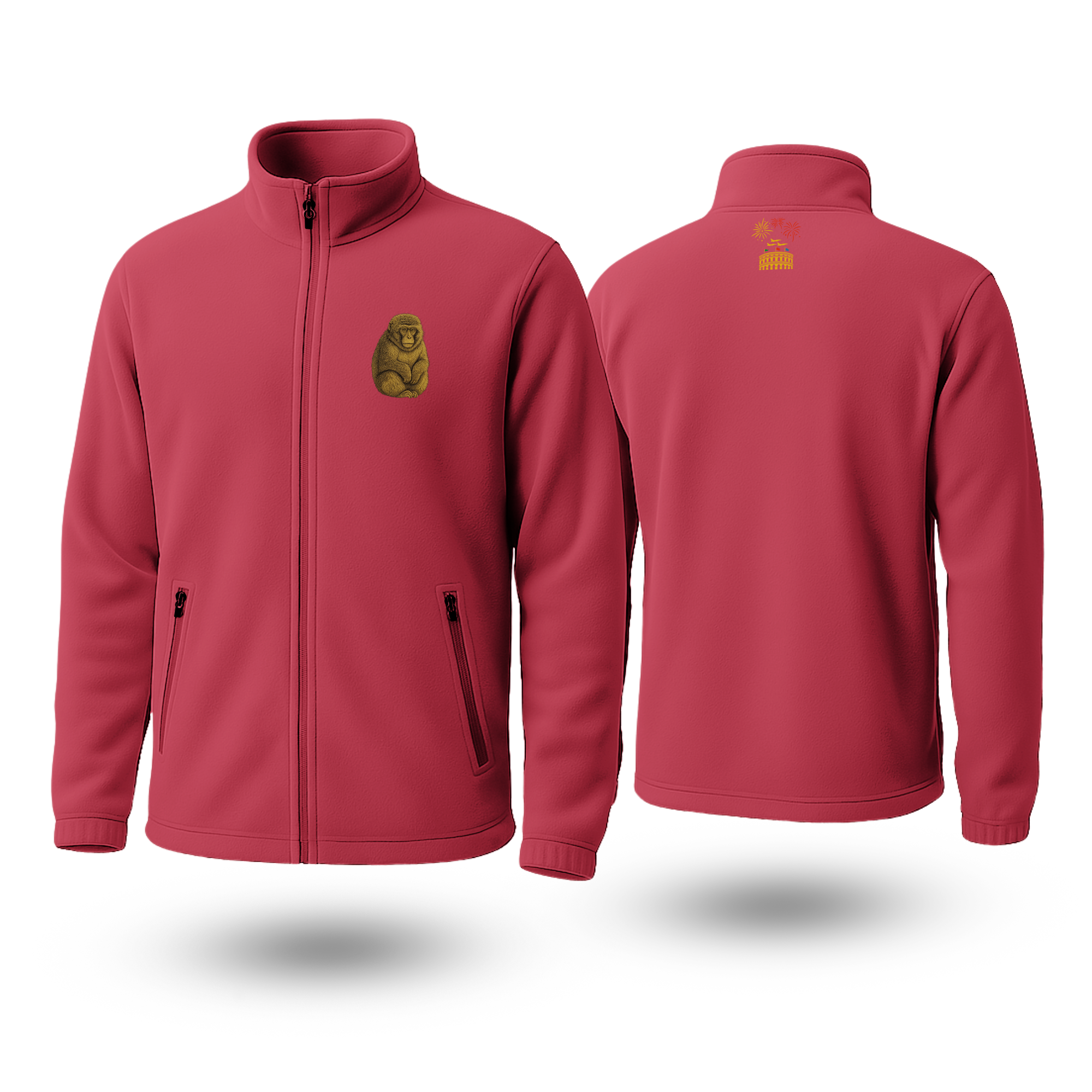 Monkey Black Fleece Zipper