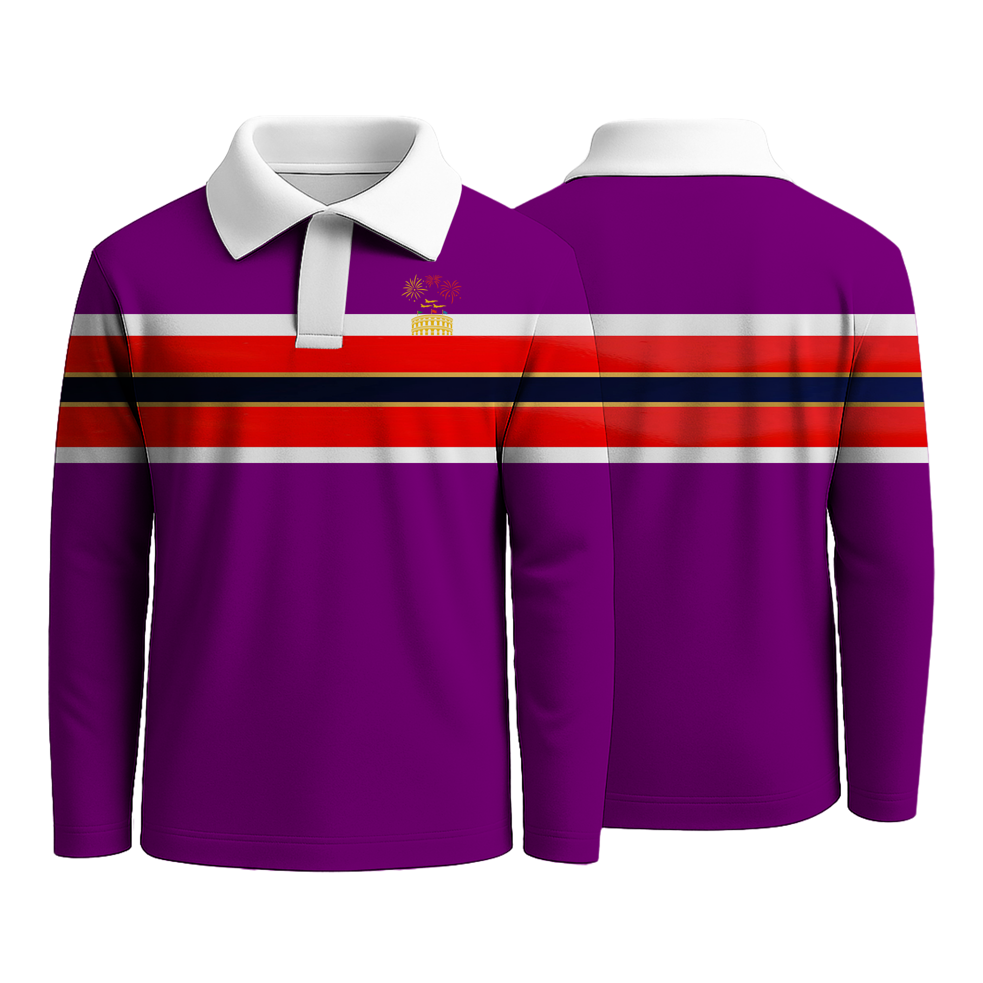 Purple Strip Rugby Shirts