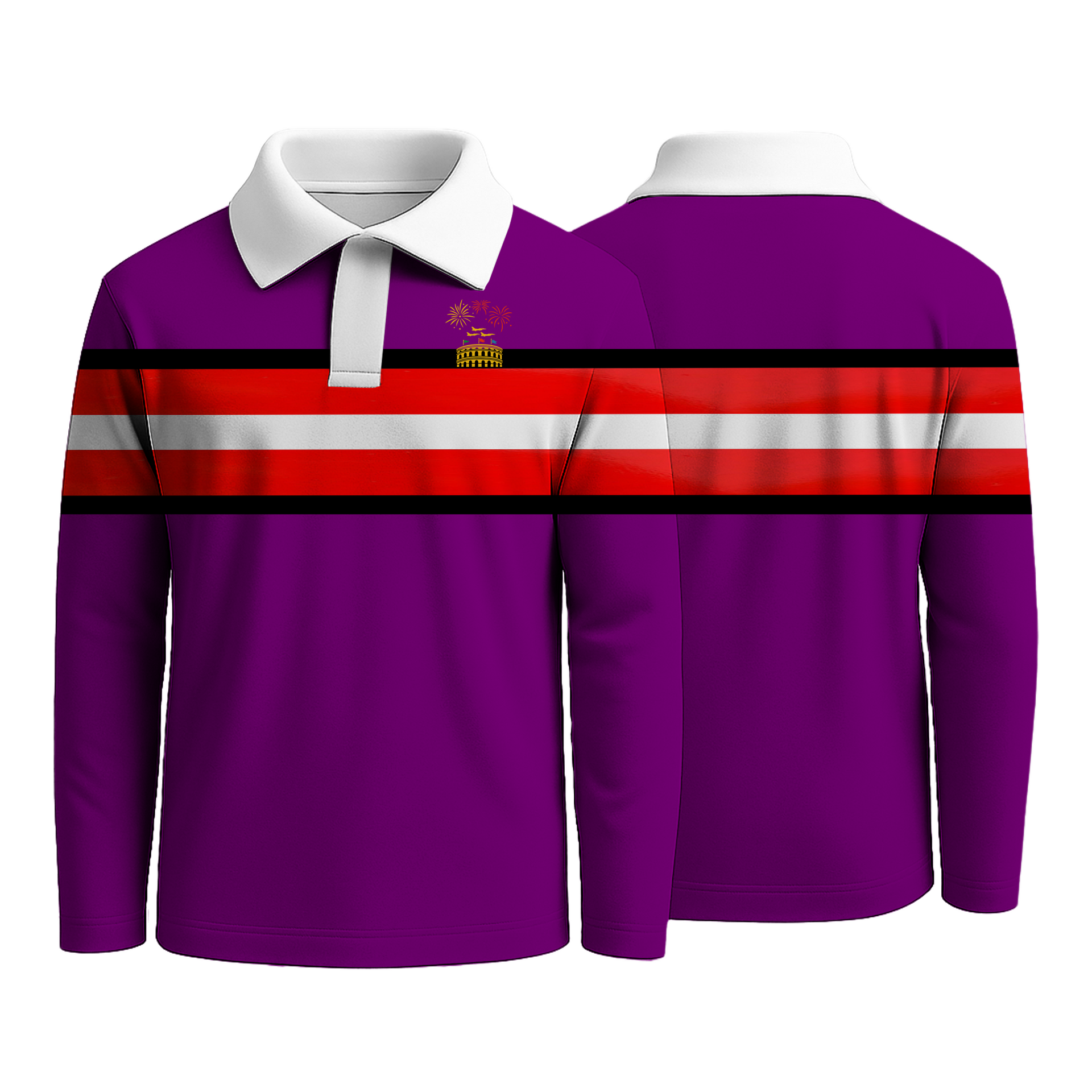 Purple Strip Rugby Shirts