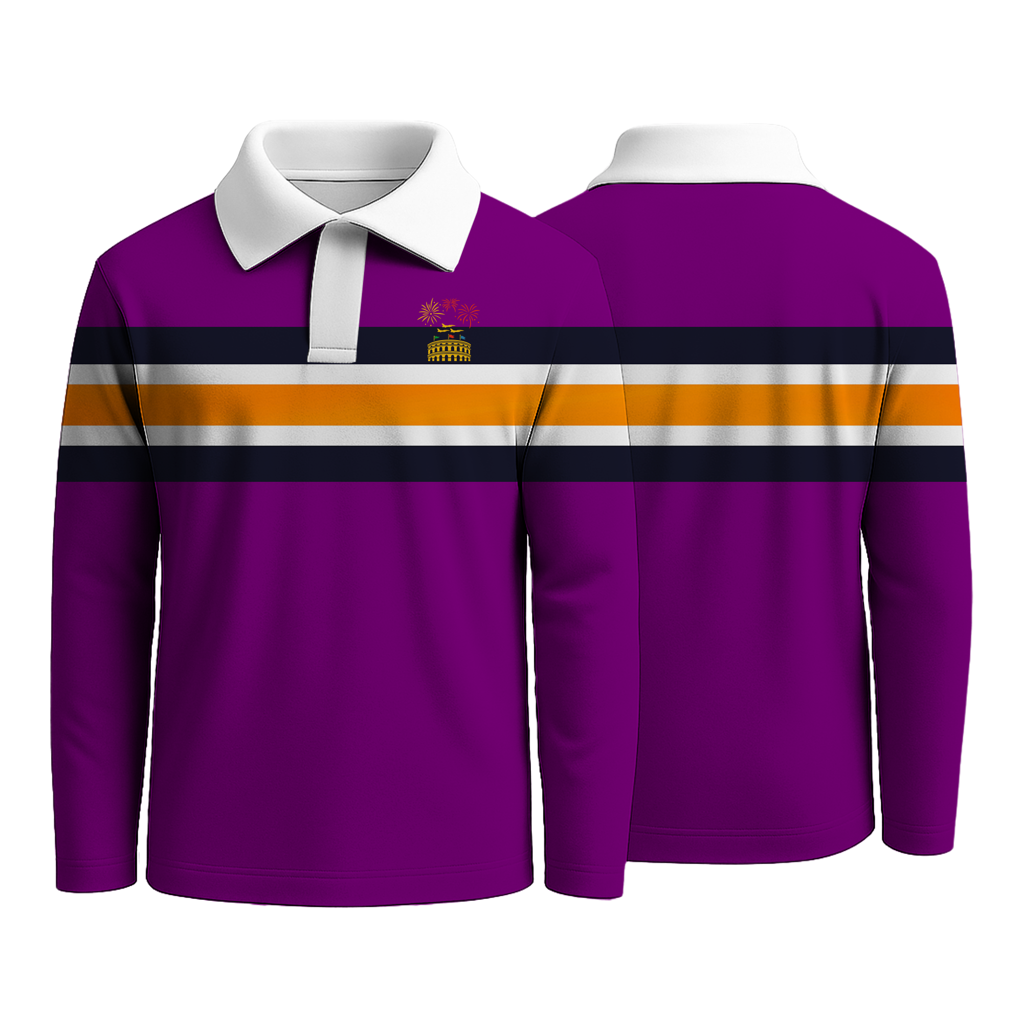 Purple Strip Rugby Shirts