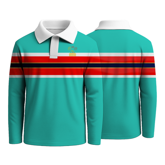 Turquoise Strip Rugby Shirts