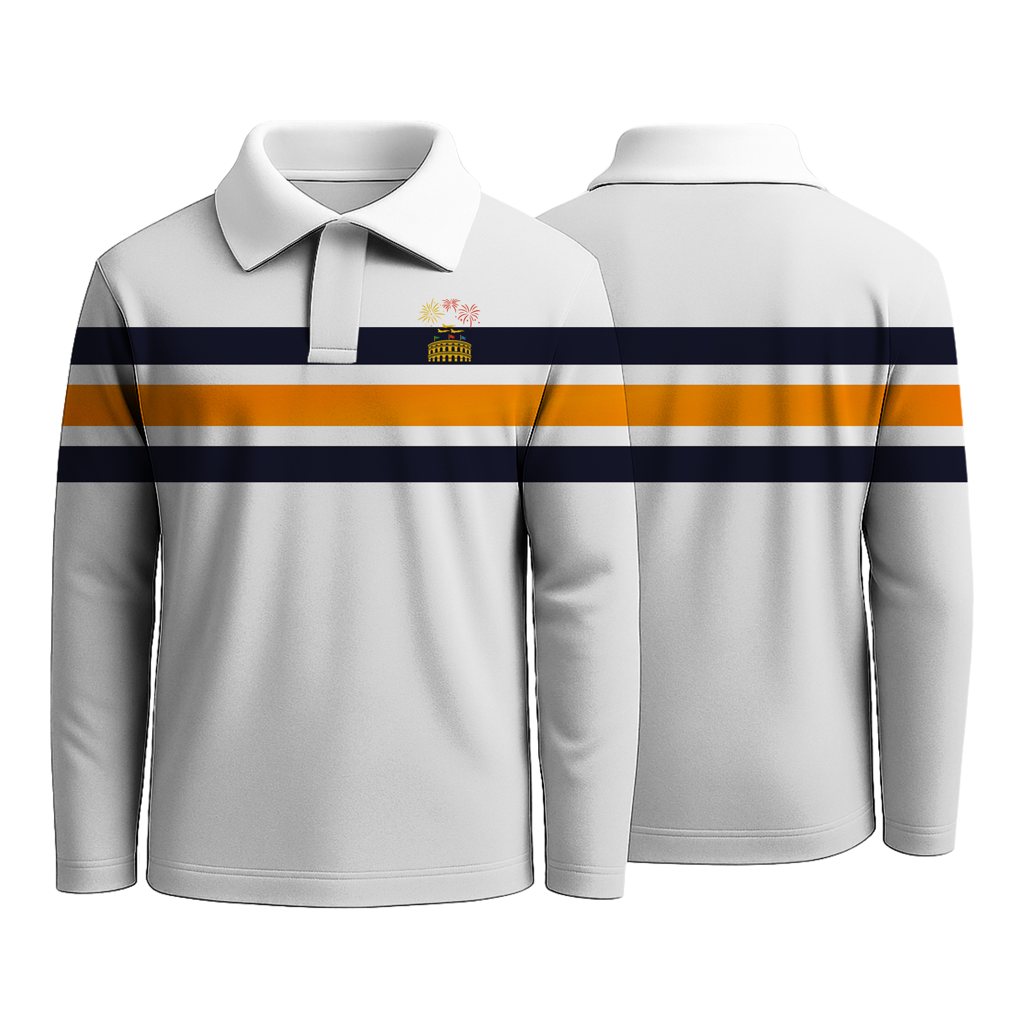 White Strip Rugby Shirts