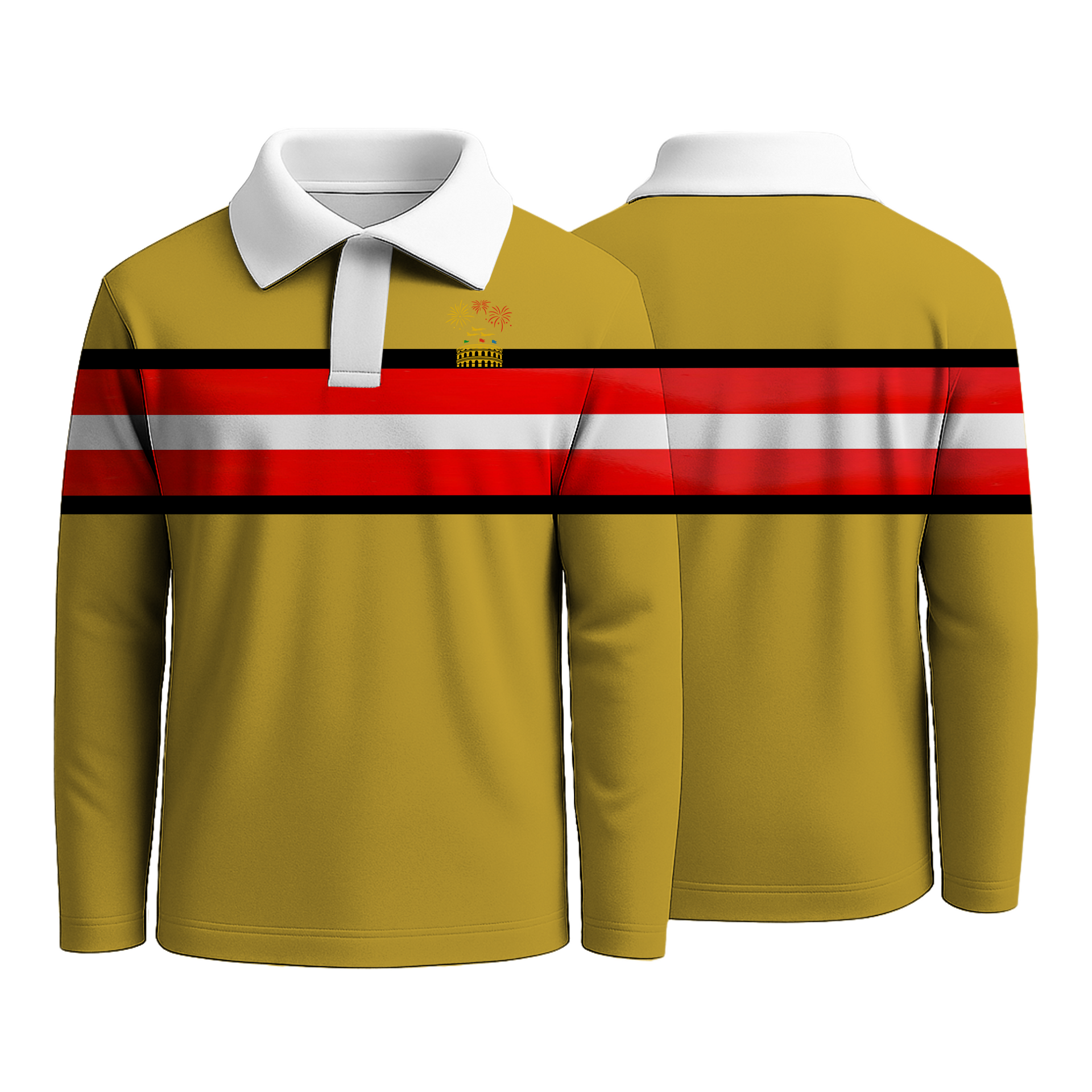 Yellow Strip Rugby Shirts