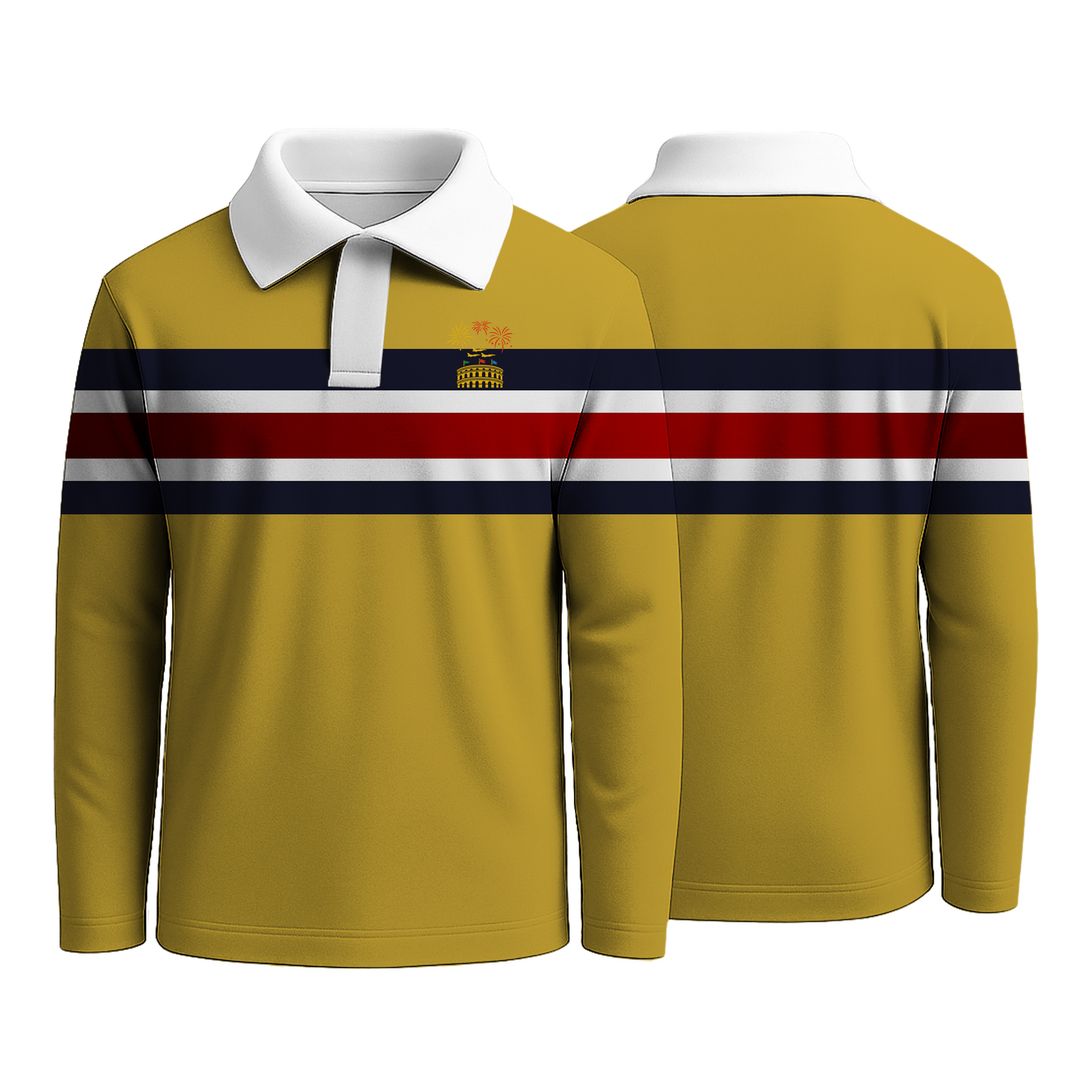 Yellow Strip Rugby Shirts