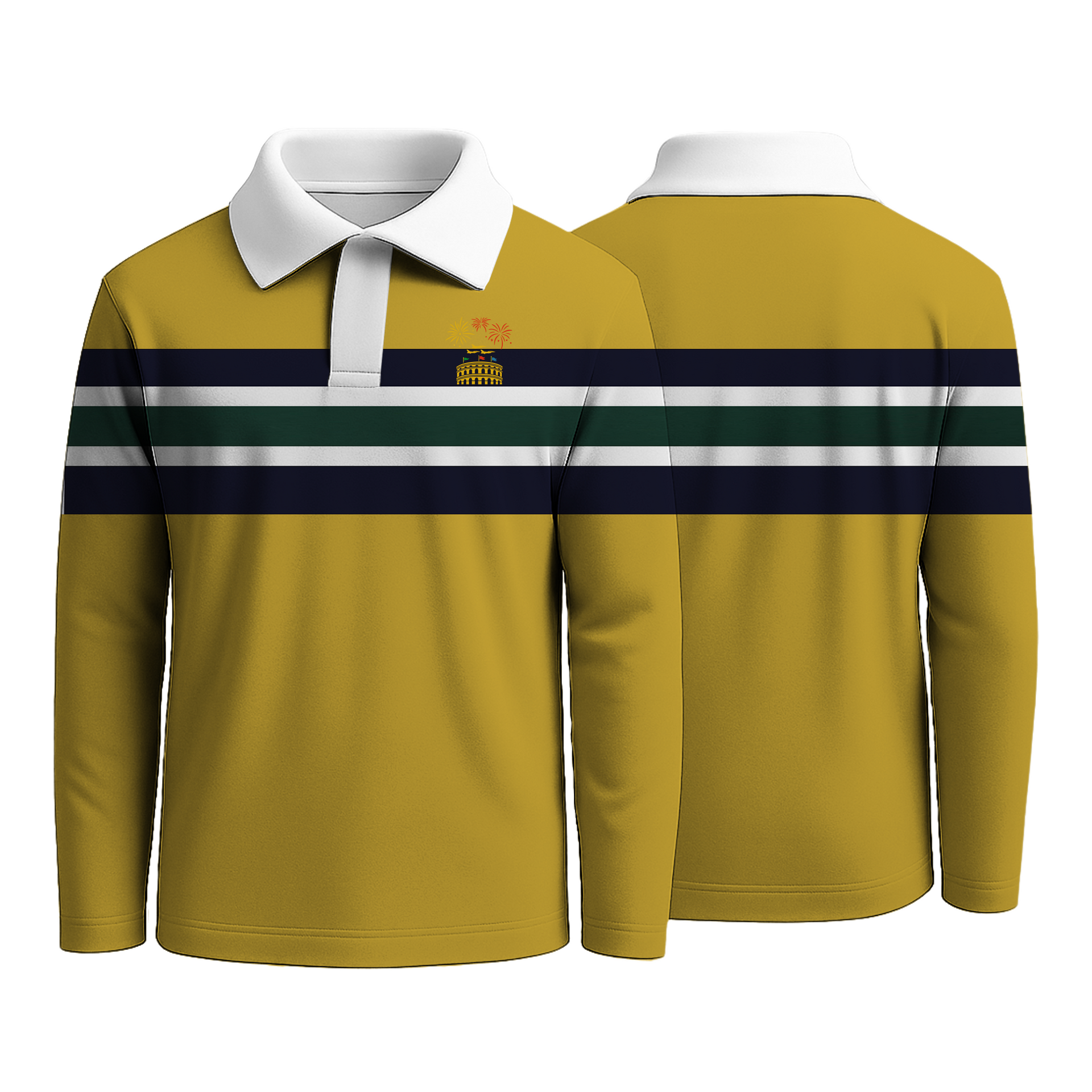 Yellow Strip Rugby Shirts