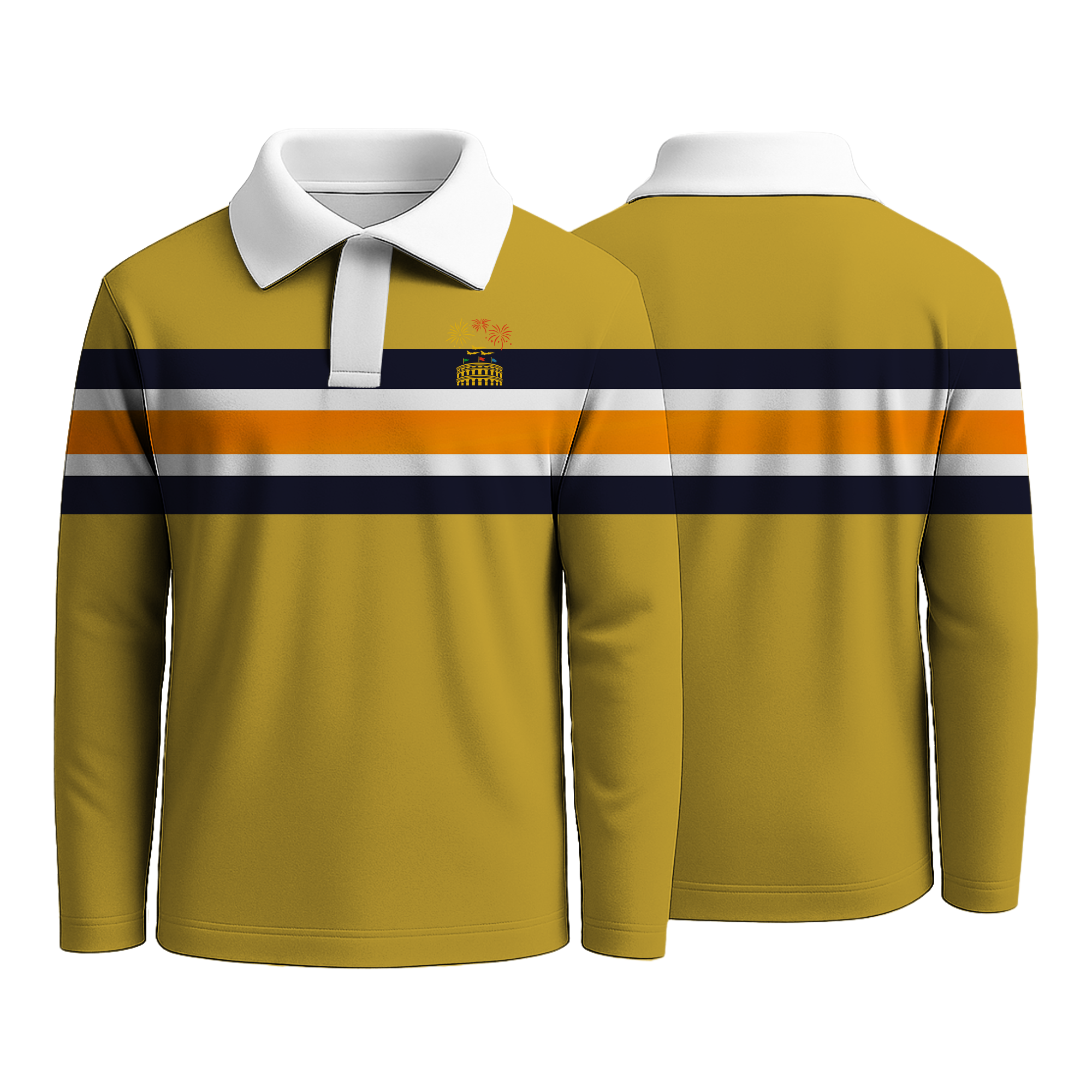 Yellow Strip Rugby Shirts