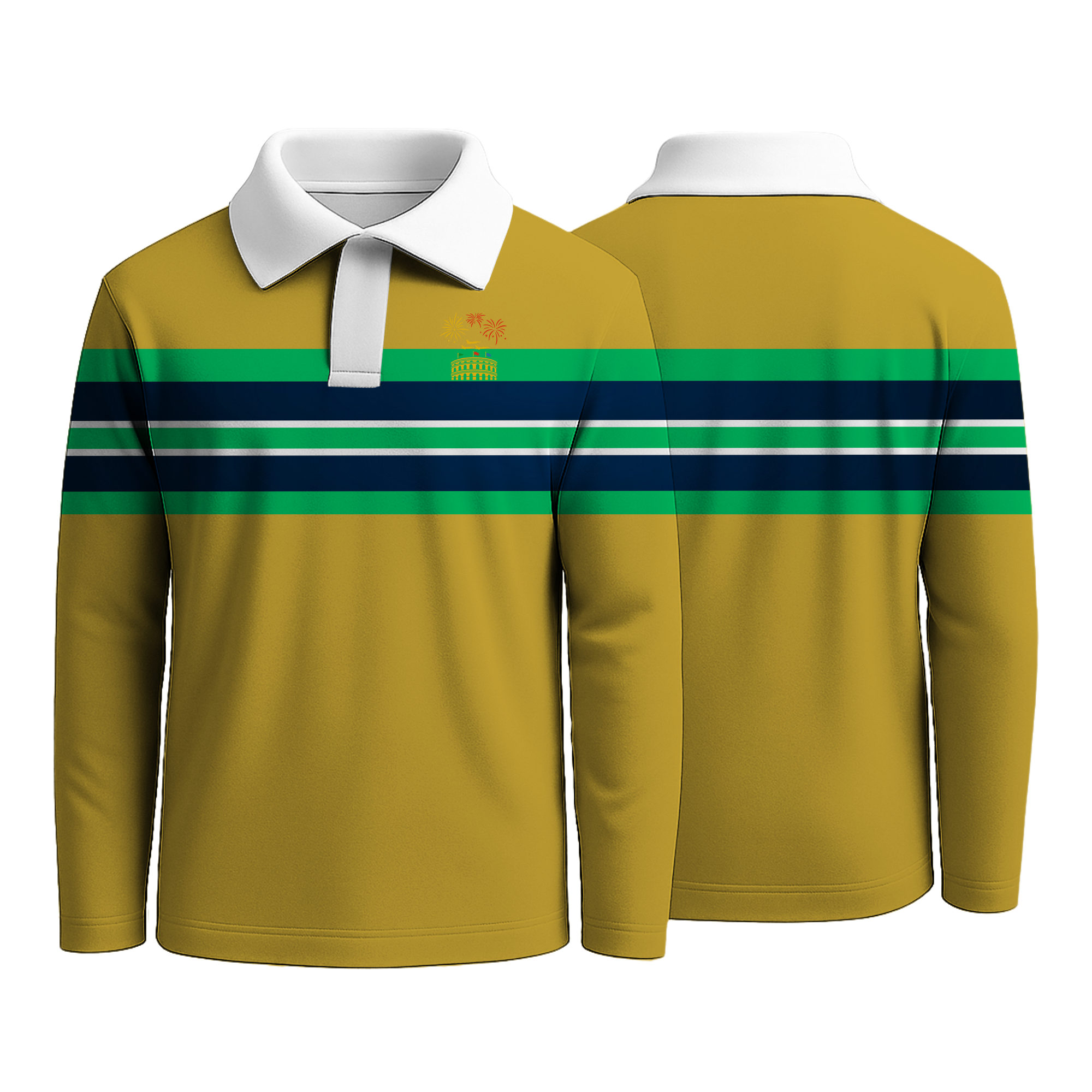 Yellow Strip Rugby Shirts