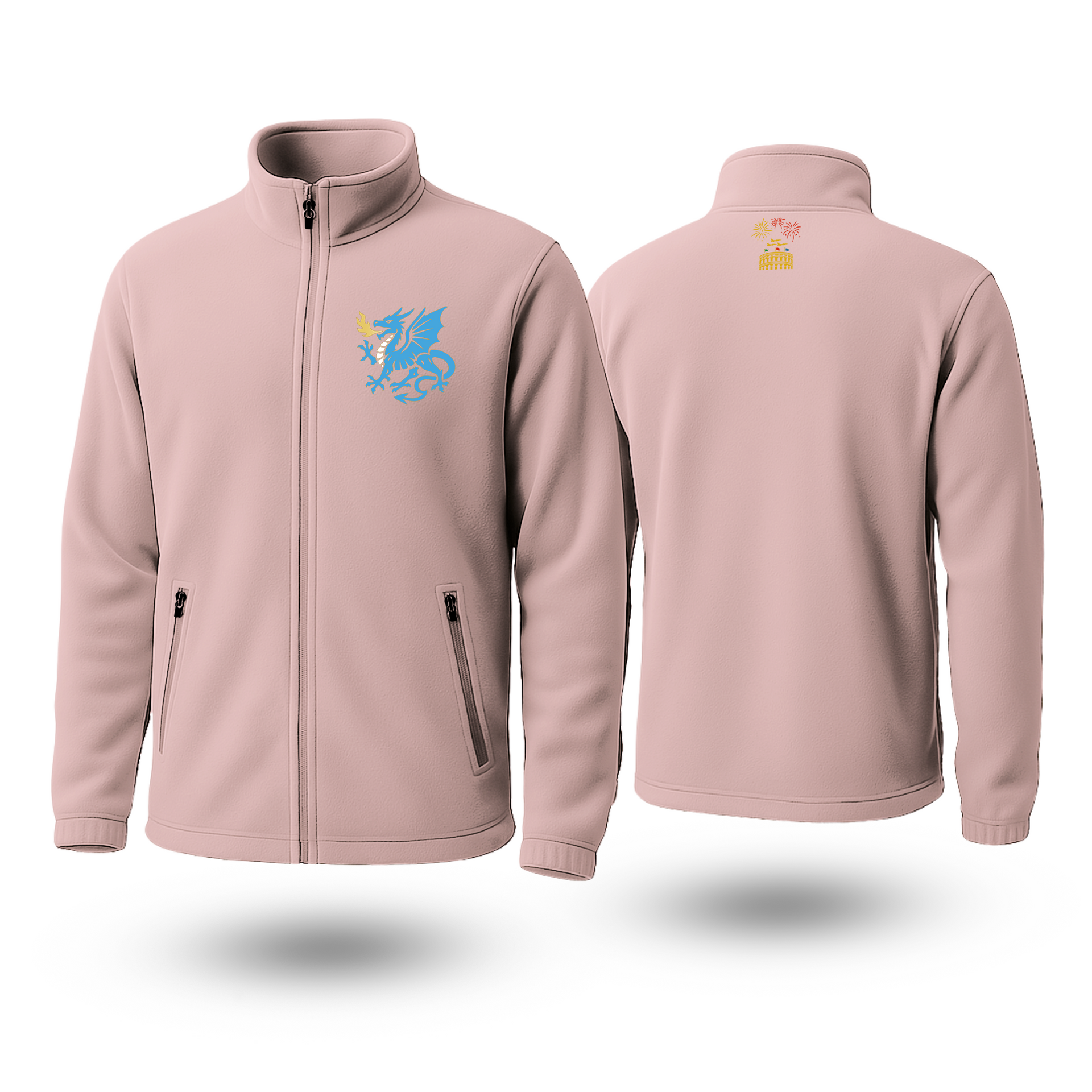 Blue Dragon Black Fleece Zipper