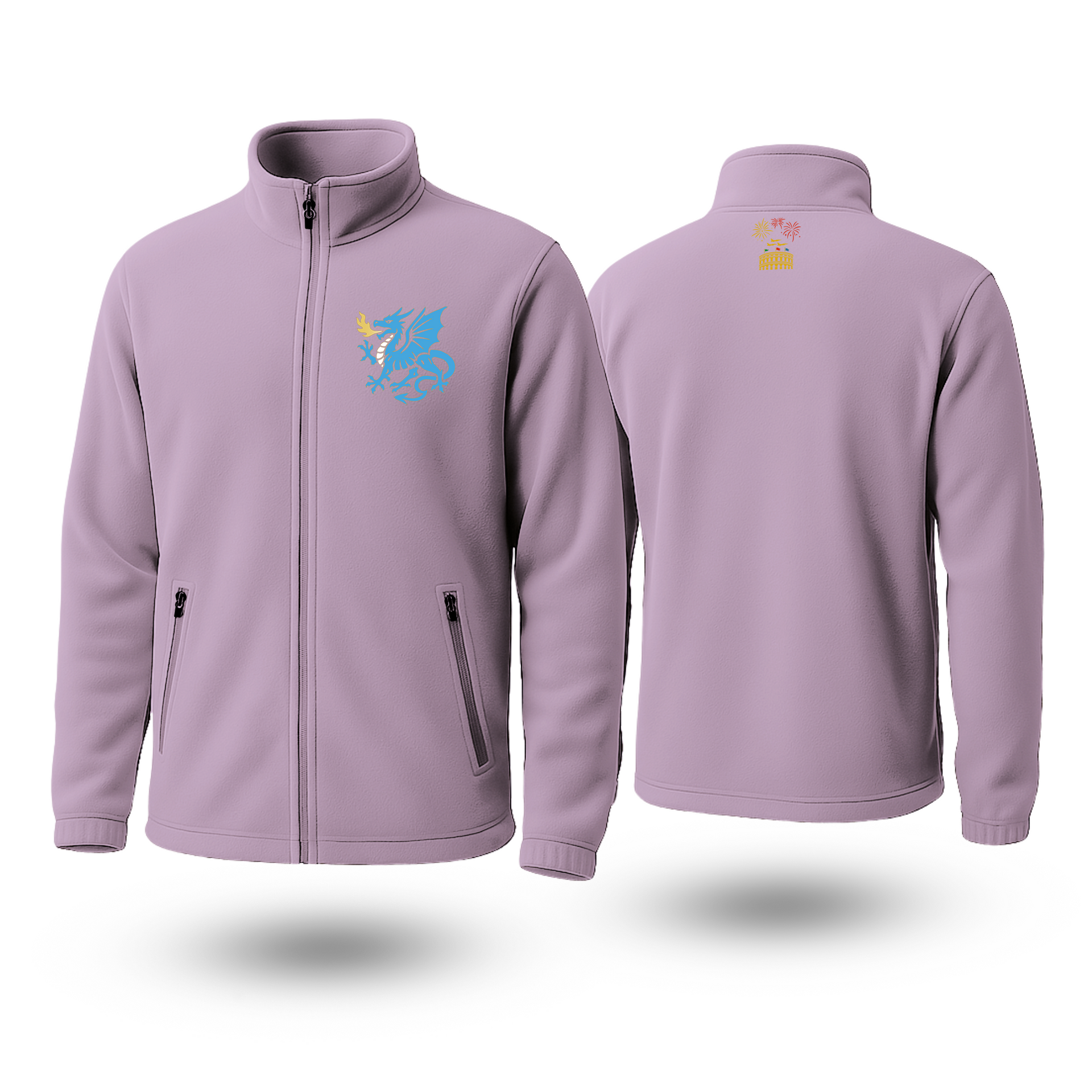 Blue Dragon Black Fleece Zipper