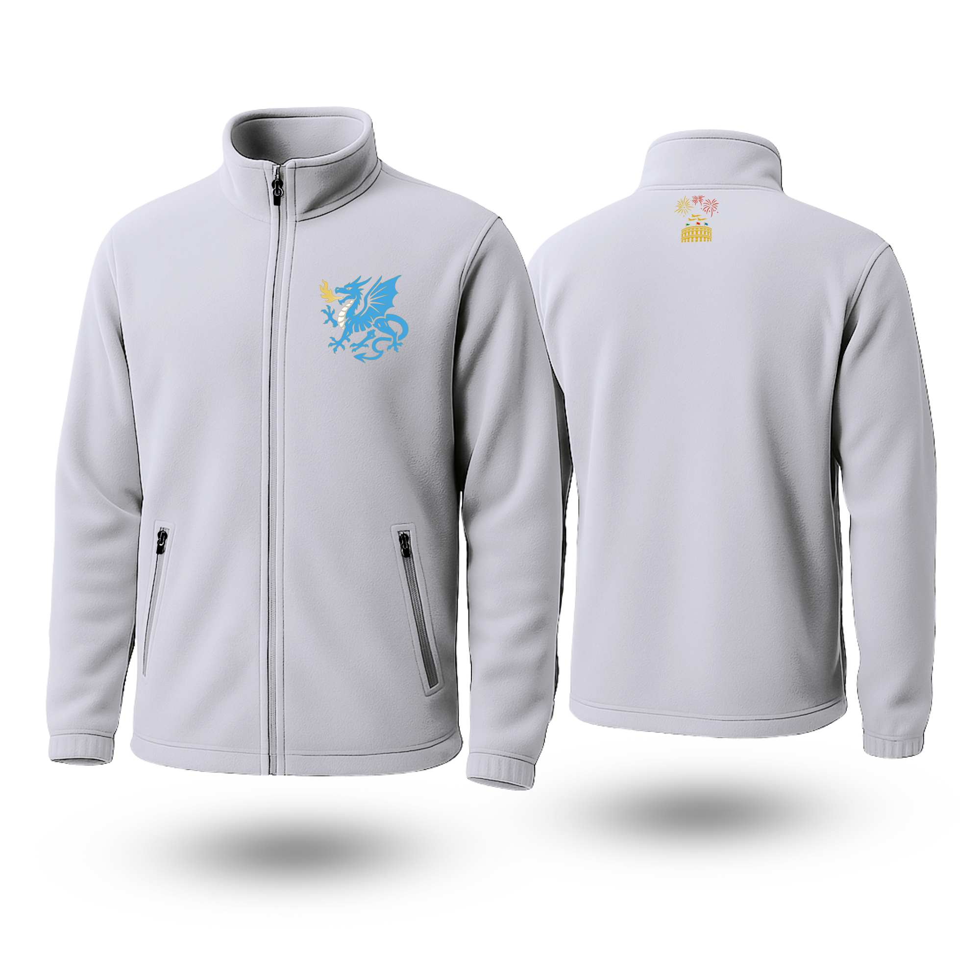 Blue Dragon Black Fleece Zipper